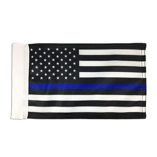 Motorcycle Flag- Thin Blue Line, 6 x 9 inches