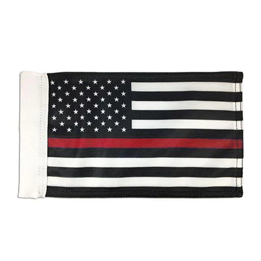 Motorcycle Flag- Thin Red Line, 6 x 9 inches