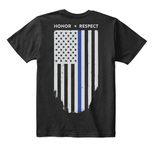 Youth T-Shirt- Thin Blue Line Flag