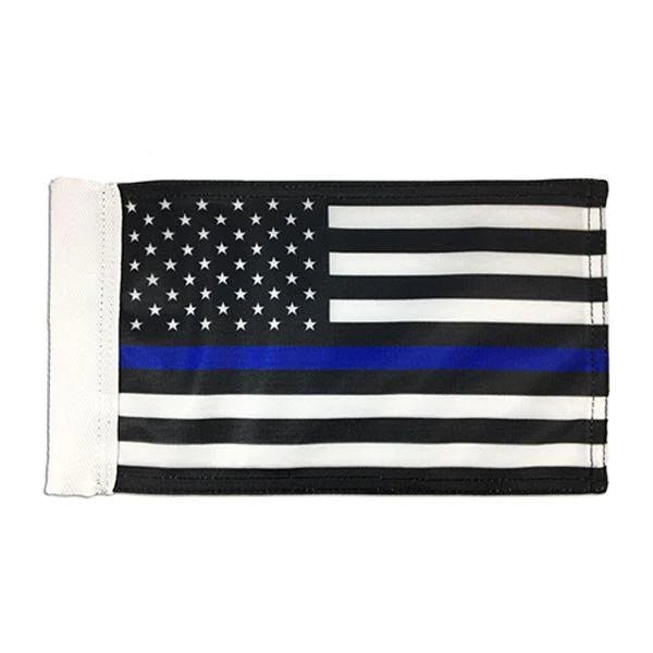 Motorcycle Flag - Thin Blue Line, 6 x 9 inches - Interceptor Public Safety Products