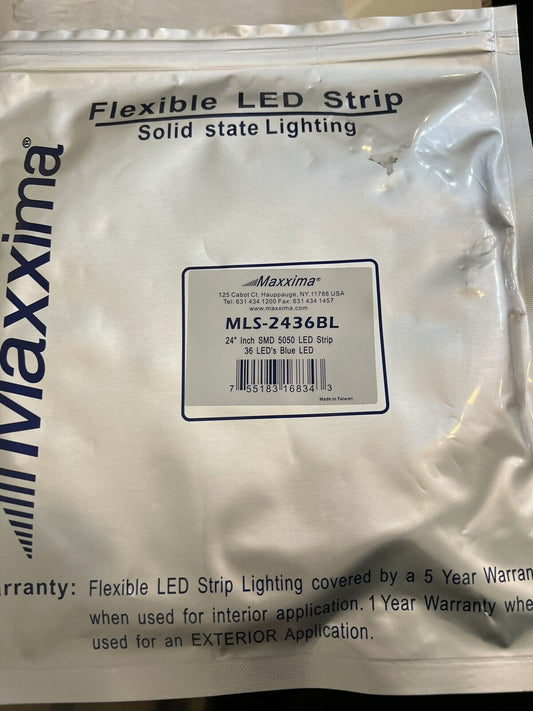 Maxxima Flexible Strip Light- Blue