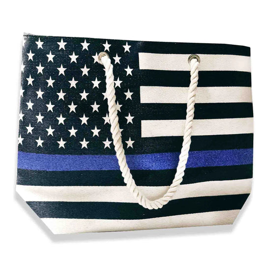 Thin Blue Line- Beach Bag