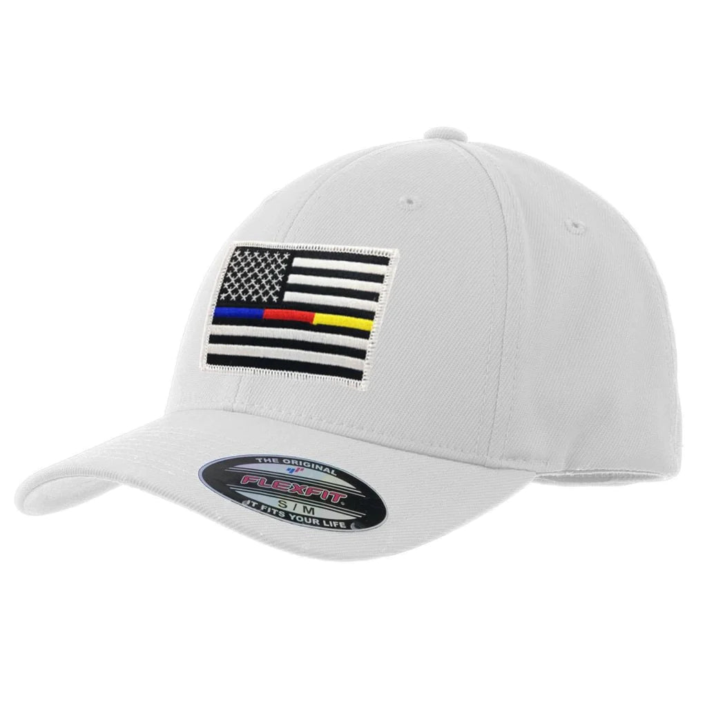 FlexFit Police/Dispatch/Fire American Flag Hat