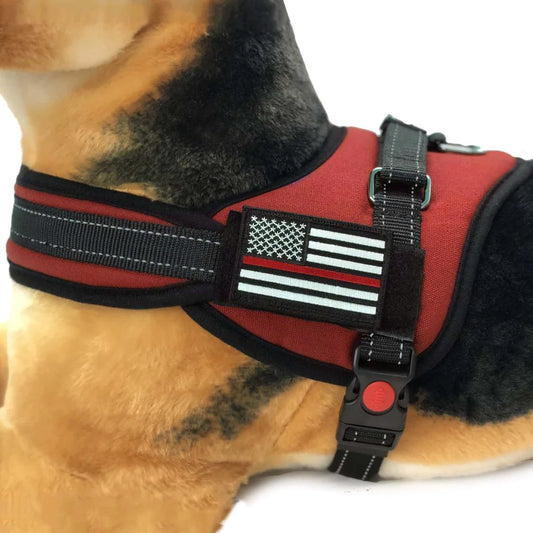 Thin Red Line- Dog Harness