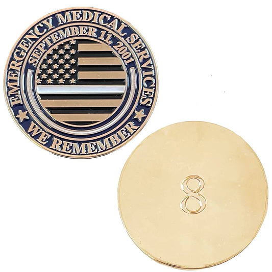 Tribute to the 8 EMTs & Paramedics killed on 9/11- Challenge Coin