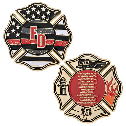Firefighter's Prayer- Challenge Coin