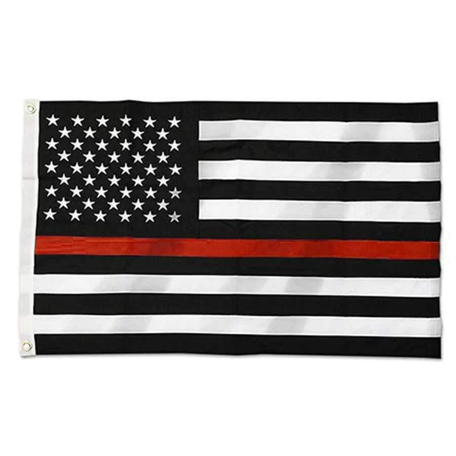 DuraSleek - Thin Red Line American Flag - 2 x 3 - Interceptor Public Safety Products