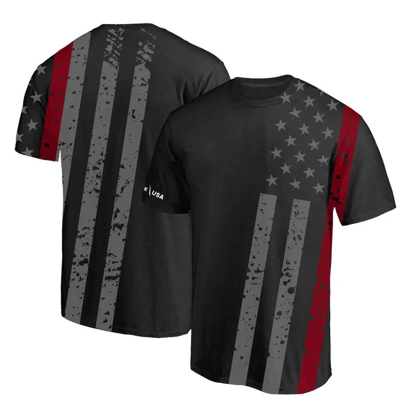 Dry Wicking Men's Shirt - Thin Red Line