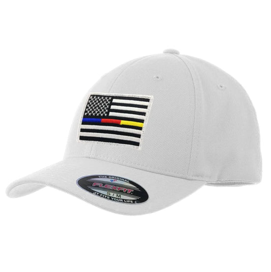 FlexFit Police/Dispatch/Fire American Flag Hat - Interceptor Public Safety Products