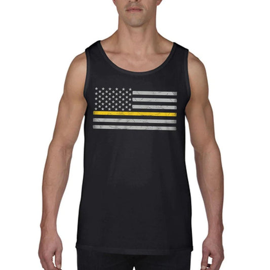 Men's Tank - Classic Thin Gold Line - Interceptor Public Safety Products