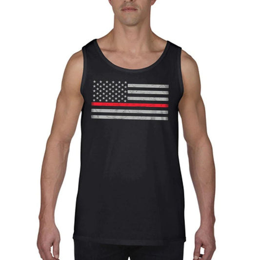 Men's Tank - Classic Thin Red Line - Interceptor Public Safety Products