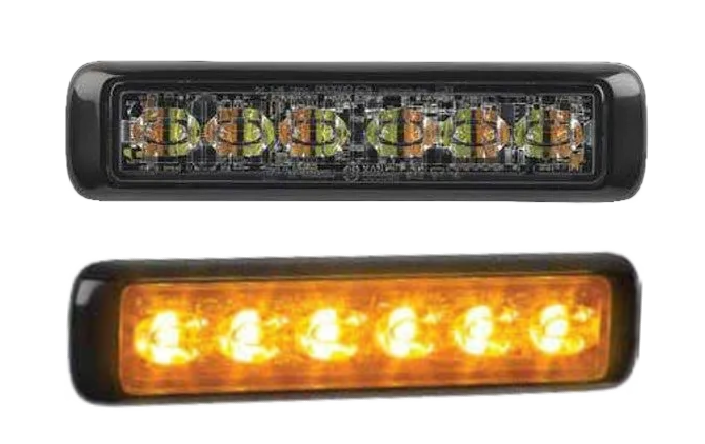 Federal Signal 600 Series Two Color Micropulse, Work Truck - Amber/White