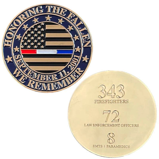 September 11th, 2001 Memorial Challenge Coin - Interceptor Public Safety Products