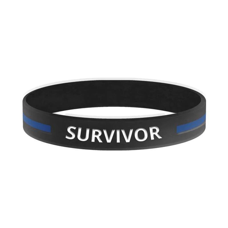 Survivor Thin Blue Line Bracelet - Interceptor Public Safety Products