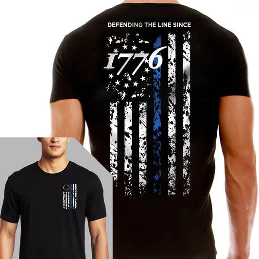 Thin Blue Line: 1776 Men's Shirt - Interceptor Public Safety Products