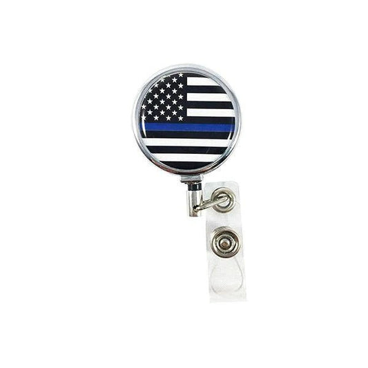 Thin Blue Line Badge Reel - Interceptor Public Safety Products