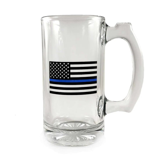 Thin Blue Line Beer Mug - Interceptor Public Safety Products