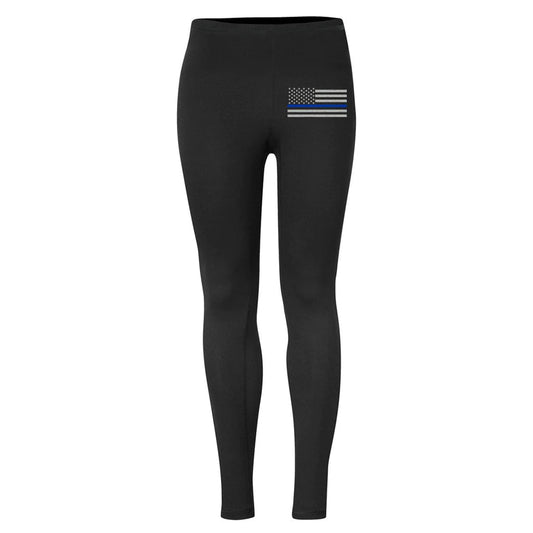 Thin Blue Line Flag Leggings - Interceptor Public Safety Products