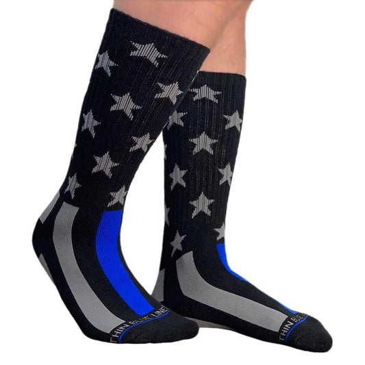 Thin Blue Line Flag Performance Socks - Interceptor Public Safety Products