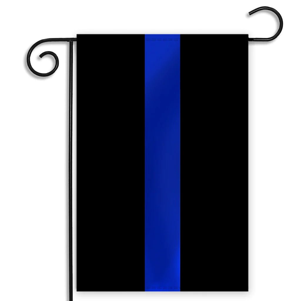 Thin Blue Line Garden Flag 12.5 x 8 inches - Interceptor Public Safety Products