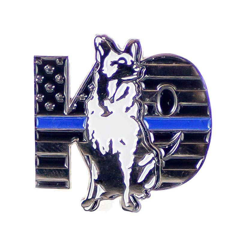 Thin Blue Line K9 Dog Pin - Interceptor Public Safety Products