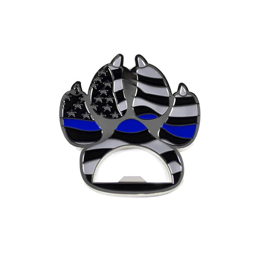 Thin Blue Line K9 Paw Bottle Opener - Interceptor Public Safety Products