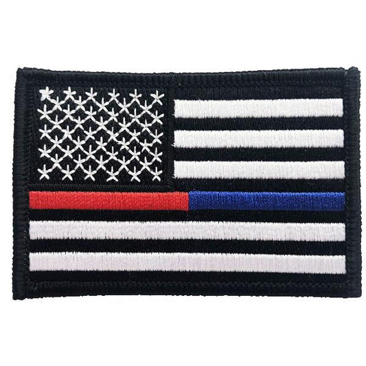 Thin Blue/Red Line American Flag Patch - Interceptor Public Safety Products