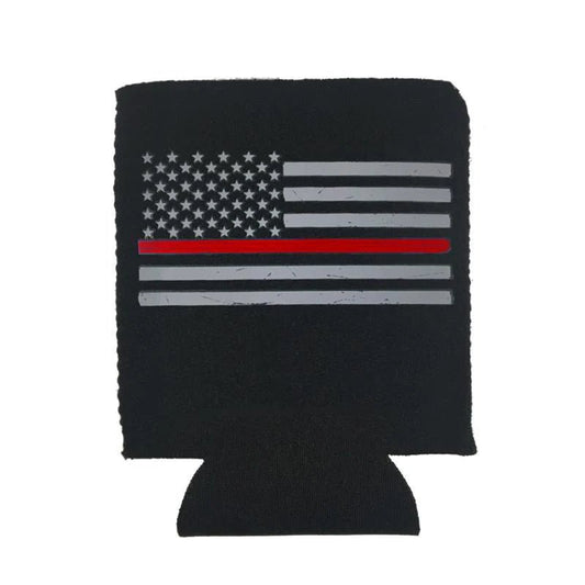 Thin Red Line Can Koozie - Interceptor Public Safety Products