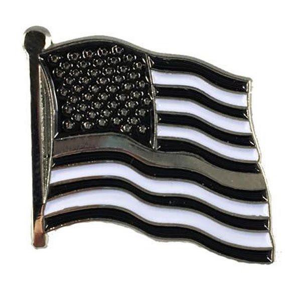 Thin Silver Line American Flag Pin - Interceptor Public Safety Products